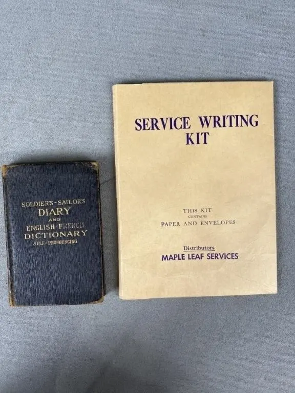 WWI Soldier's Sailor's Diary w Service Writing Kit