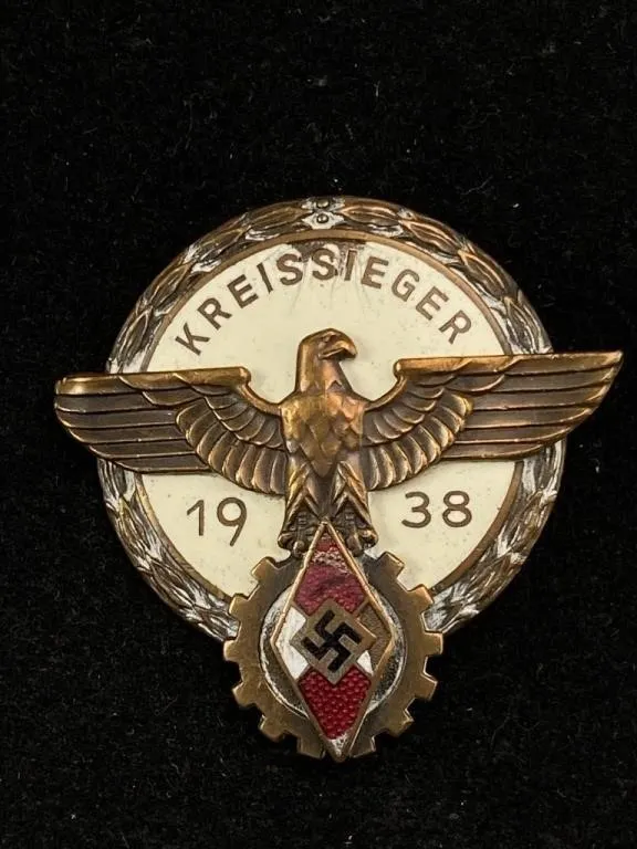 1938 Hitler Youth Reichsberufswettkampf Badges