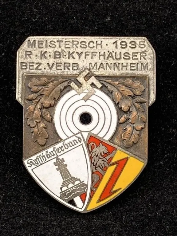 1935 Hitler Era Shooting Championship Badge