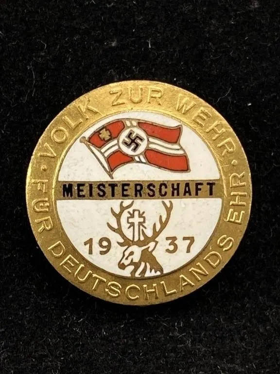 1937 Nazi People to Arms for Germany's Honor Pin