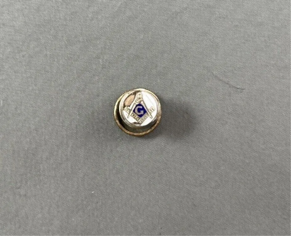 Vintage Masonic Square & Compass Tie Pin