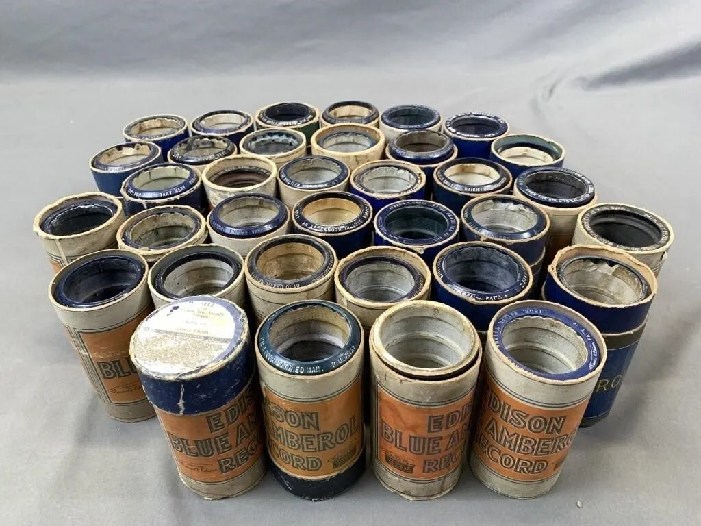 Grouping of 35 Edison Cylinder Records