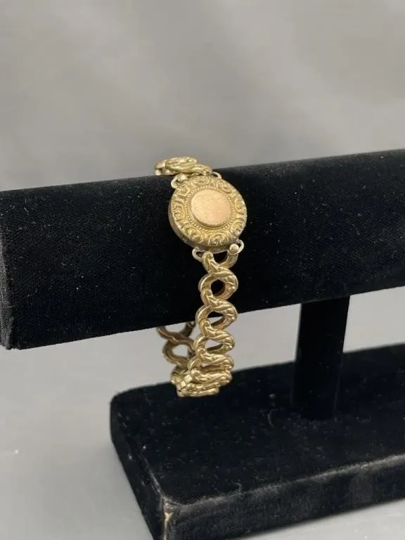 GF Victorian Mourning Bracelet w Flex Band