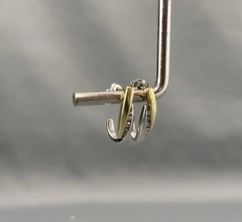 10K Gold & Diamond Earrings