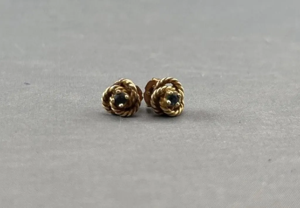 Pair 10K Gold Earrings