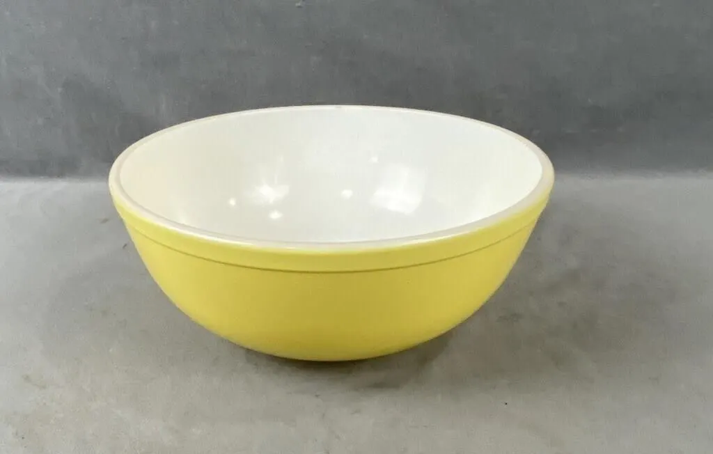 Large Pyrex Yellow Mixing Bowl