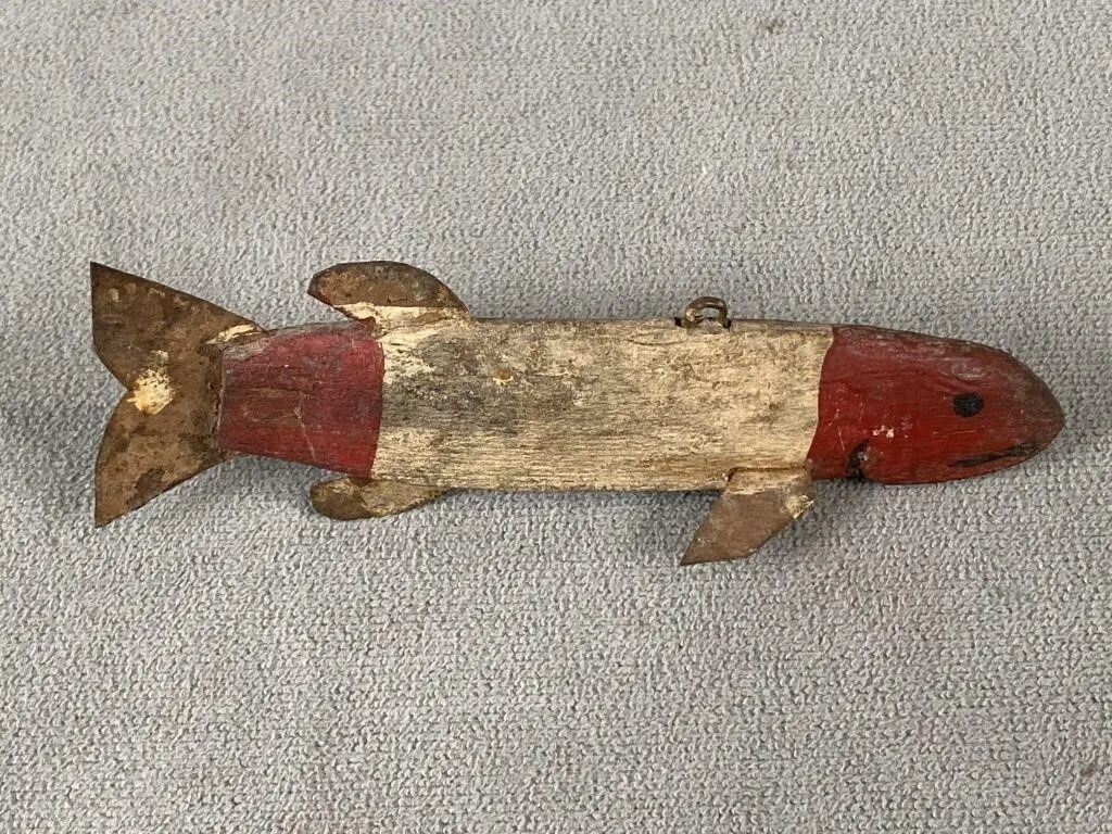 Early Lake Simcoe Wooden Fish Decoy