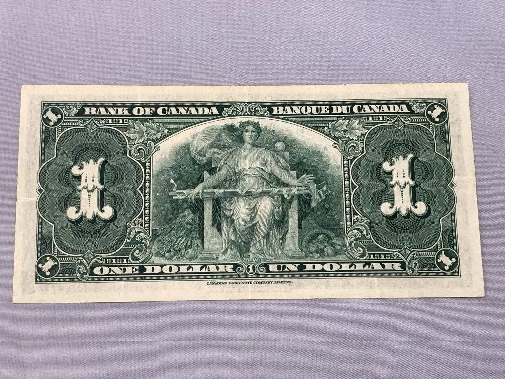 Bank of Canada 1937 One Dollar Bill