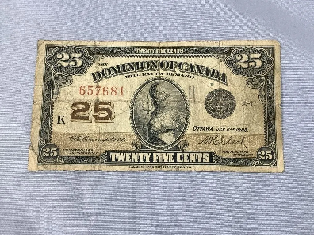 1923 Dominion of Canada Shinplaster