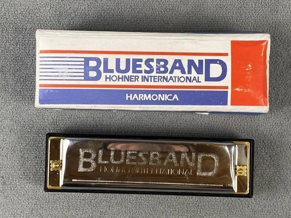 Vintage Blues Band Hohner Boxed Harmonica