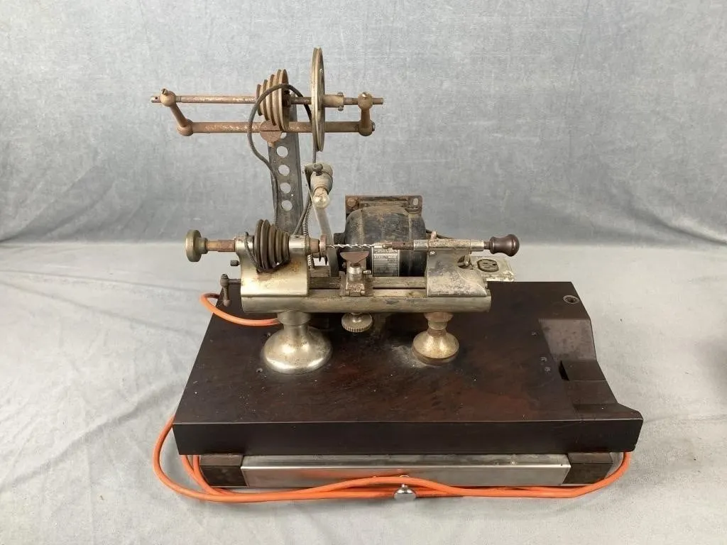 Antique Jewellers Lathe w Tools etc.