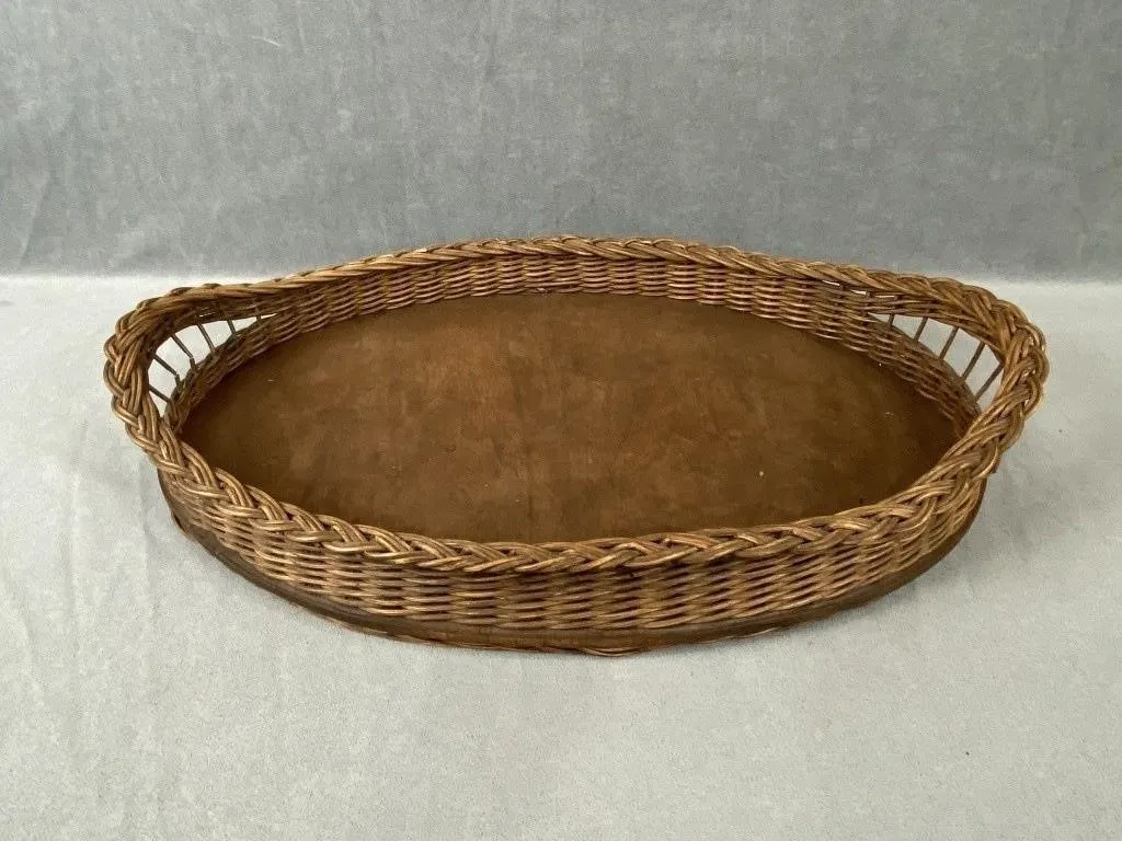 C1930 Wicker Serving Tray