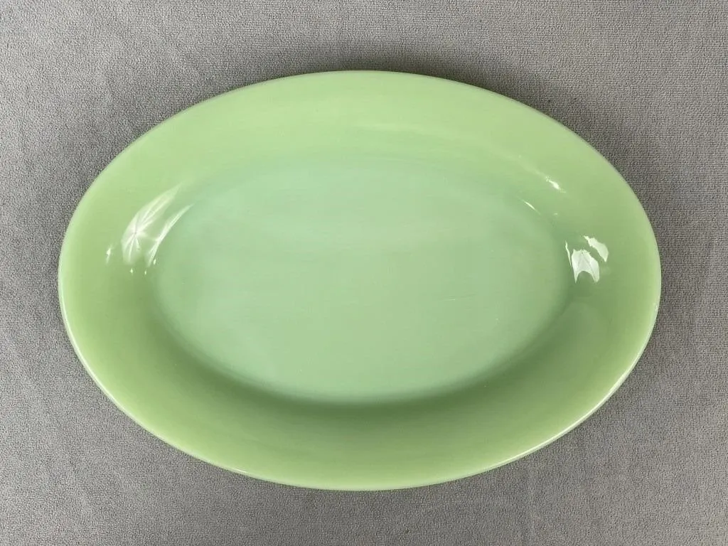 Oval 11 1/2" Jadeite Fire King Platter