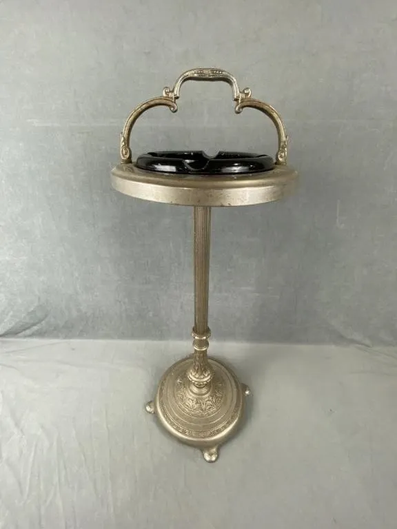 C1940 Chrome Standing Ashtray