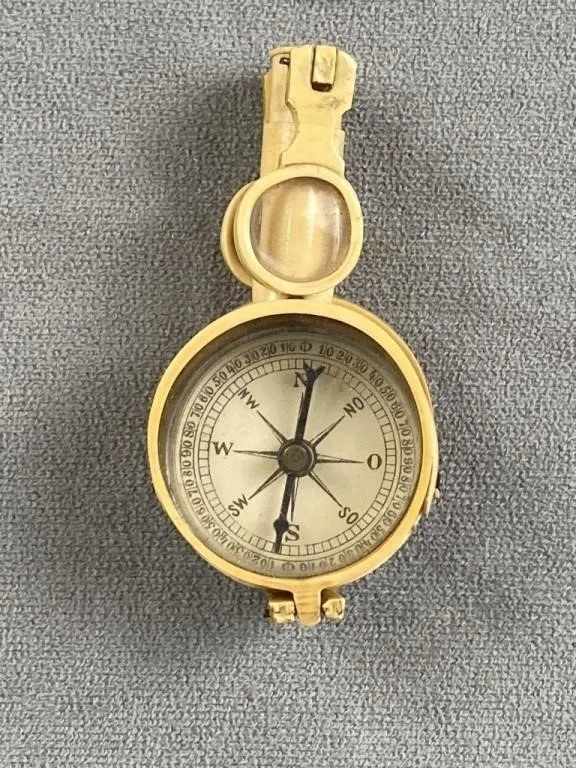 Antique French Ivory Field Compass