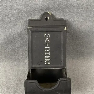 Antique Tin Wall Mount Match Holder