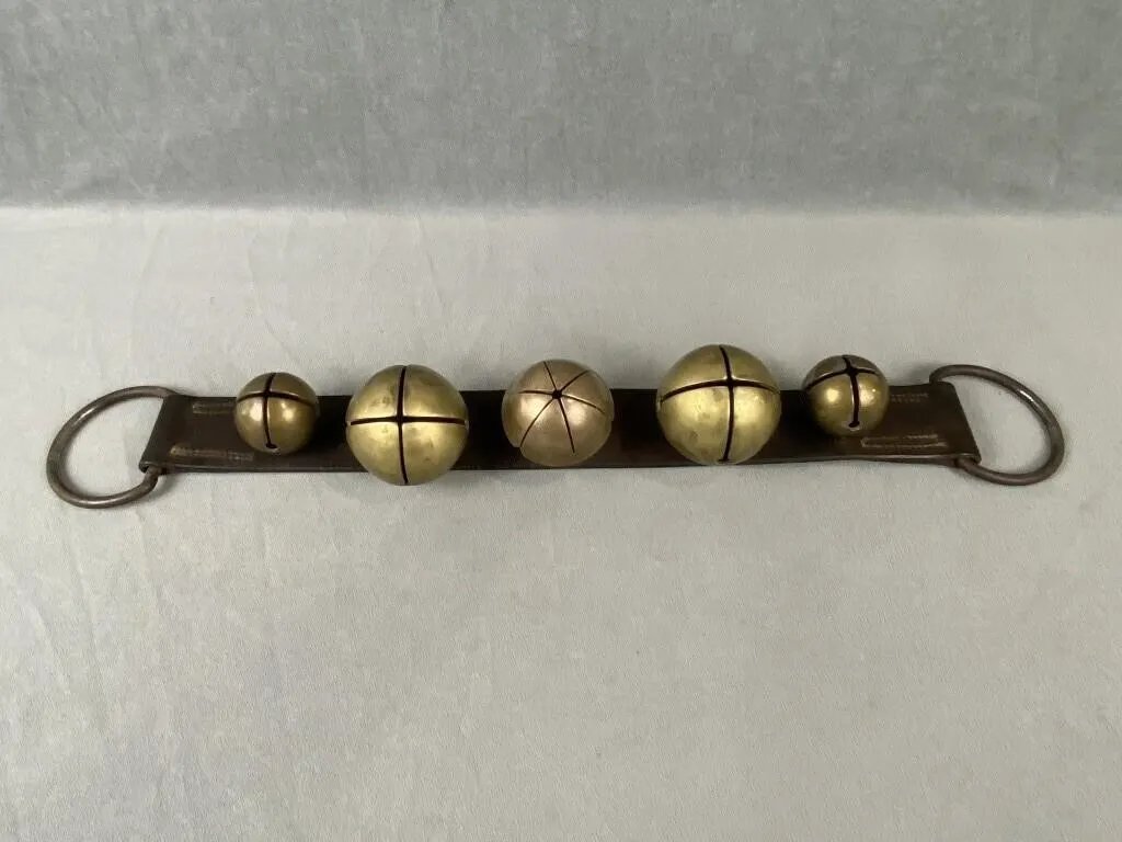 19th C Set of Brass Sleigh Bells