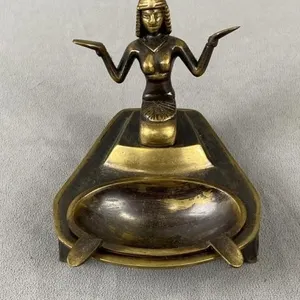 C1930 Cast Brass Egyptian Ashtray