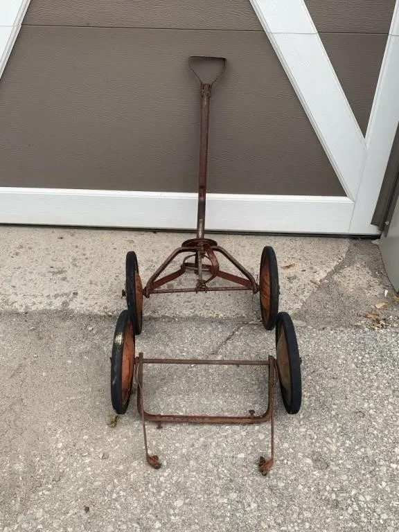 Set of 4 Antique Childrens' Wagon Wheels