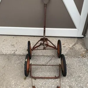 Set of 4 Antique Childrens' Wagon Wheels