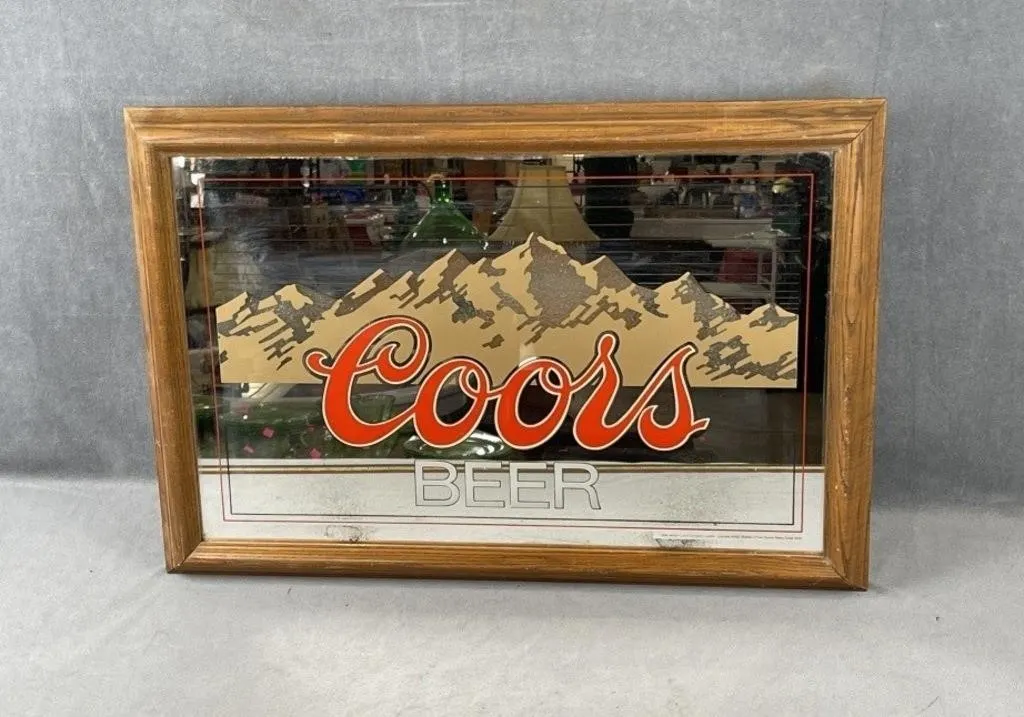 Light Up Coors Beer Advertising Sign