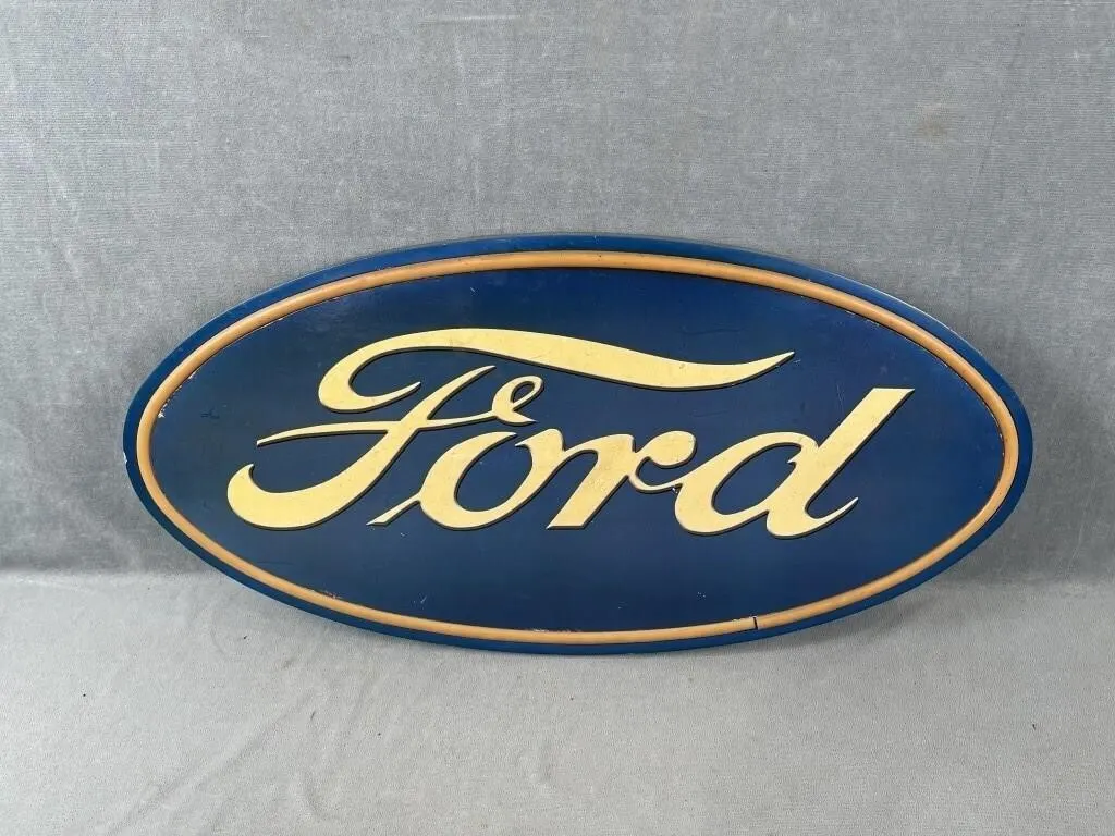 Vintage Light Up Ford Display Sign