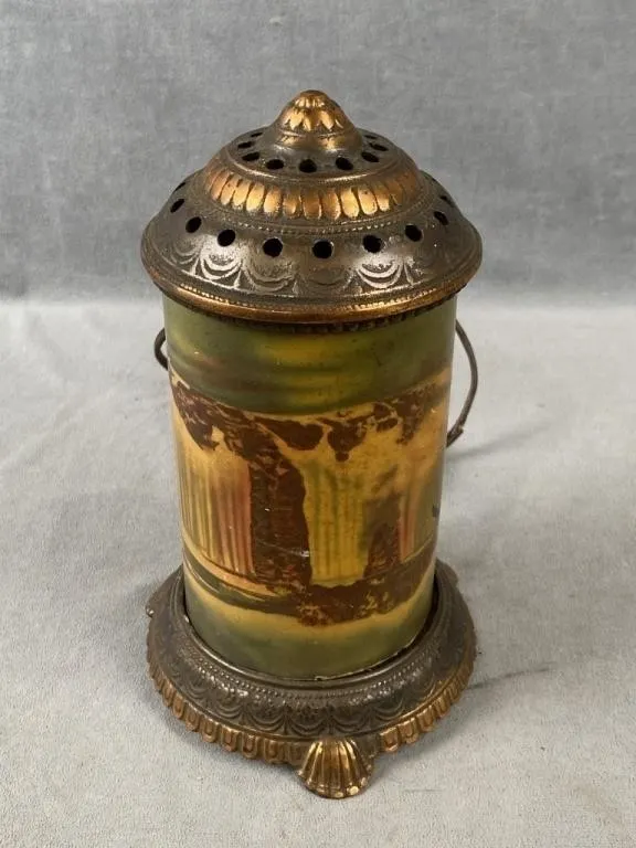 Antique Niagara Falls Motion Lamp w Metal Base
