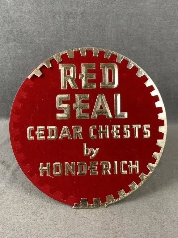 Honderich Red Seal Counter Cedar Chest Advertising