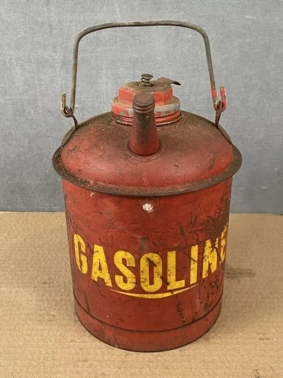 Antique Metal Gasoline Can