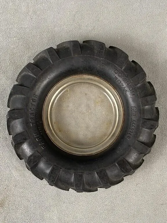 Dominion Royal Farm Tractor Tire Ashtray