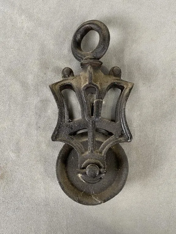 19th C Metal Pulley