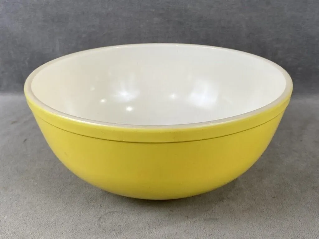 Large Pyrex Yellow Mixing Bowl