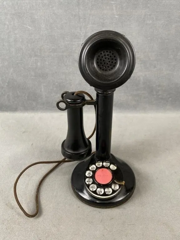 Antique Candlestick Rotary Telephone