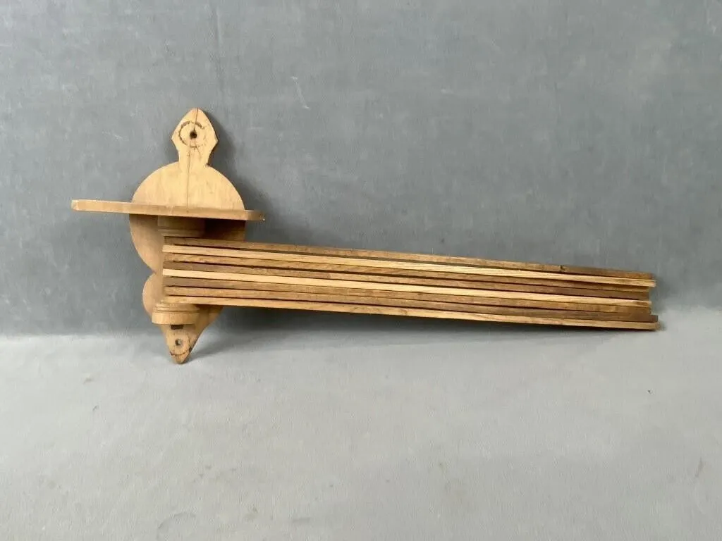 Antique Basswood Clothes Drying Rack