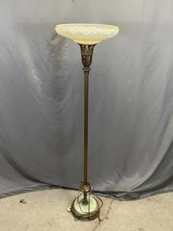 C1930 Tourtiere Lamp w Original Shade