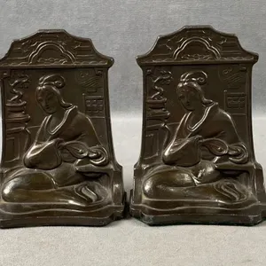 C1930 Seated East Asian Lady Bookends