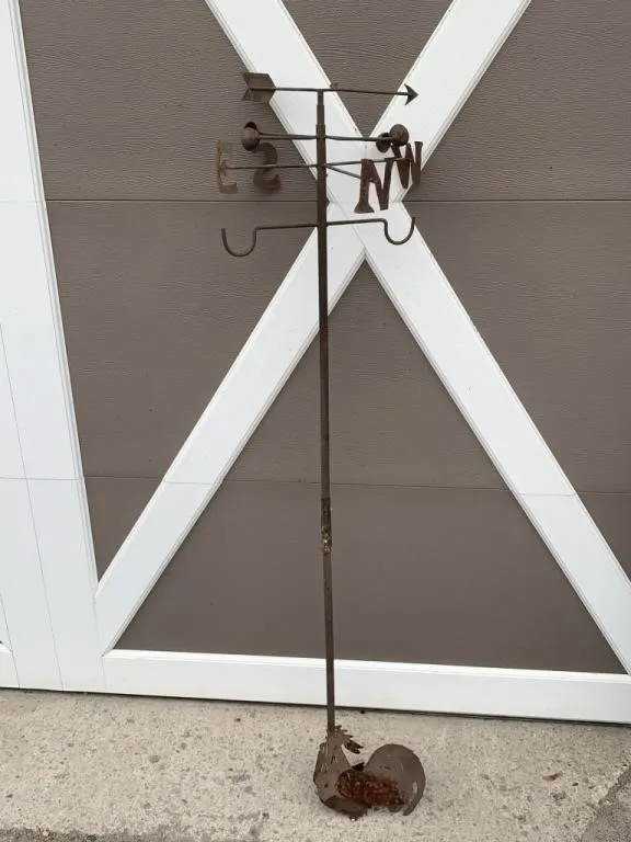 Handmade Folk Art Chicken Weather Vane