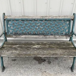 Vintage Cast Iron Garden Bench