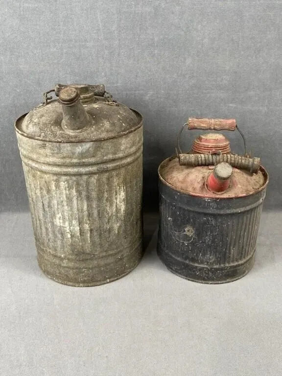2 Antique Gas Cans