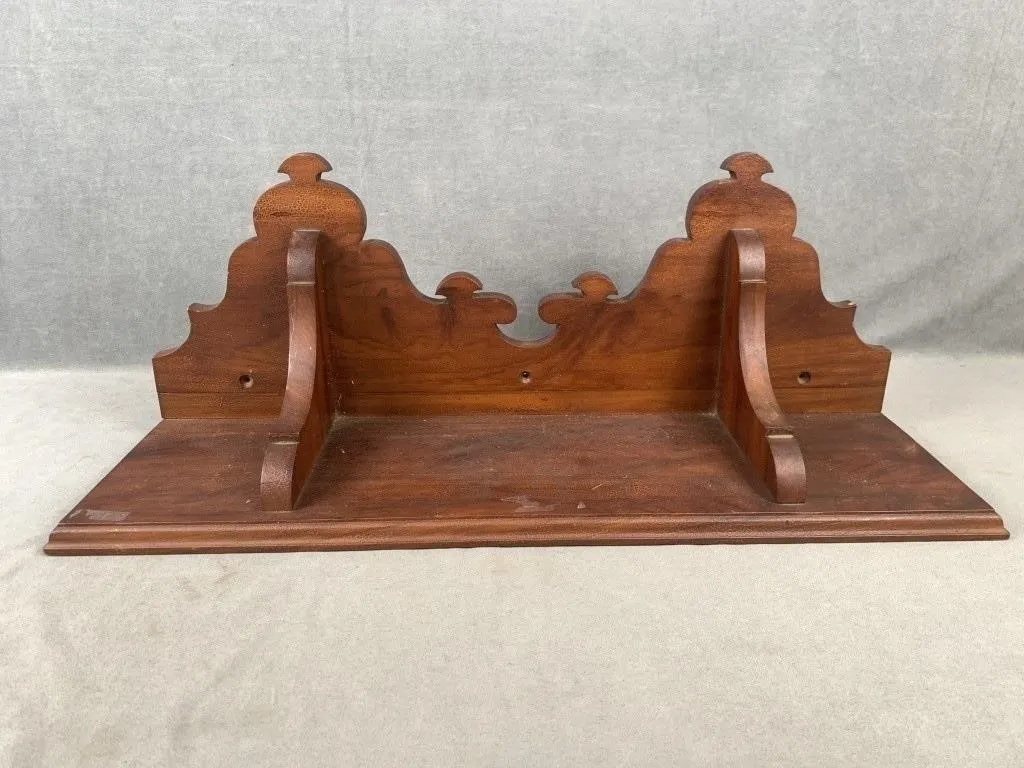 C1910 Walnut Clock Shelf