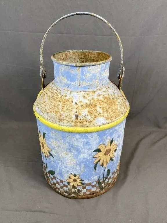 Antique Milk Can w Handle