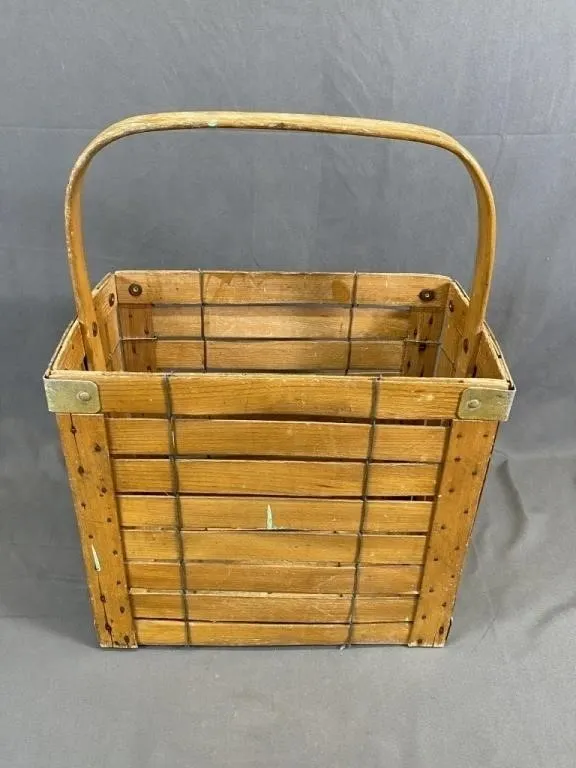 Wood Bread Delivery Basket