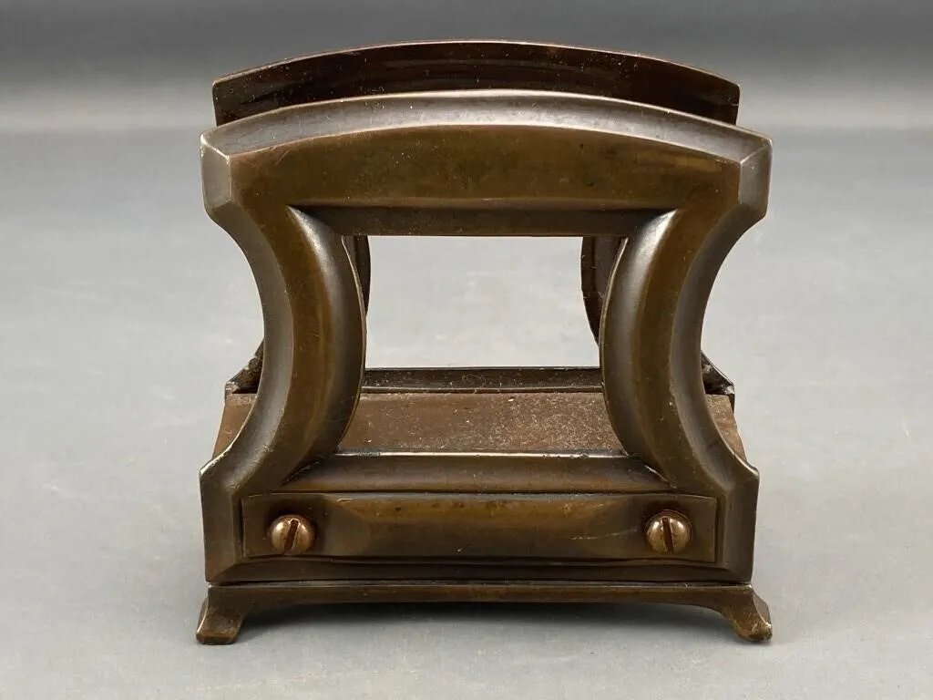 C1900 Art Nouveau Bronze Letter Holder