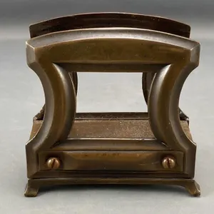 C1900 Art Nouveau Bronze Letter Holder