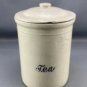 C1910 Tea Crock w Lid