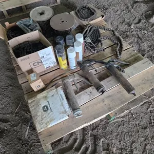 Assorted roller chains & grease guns