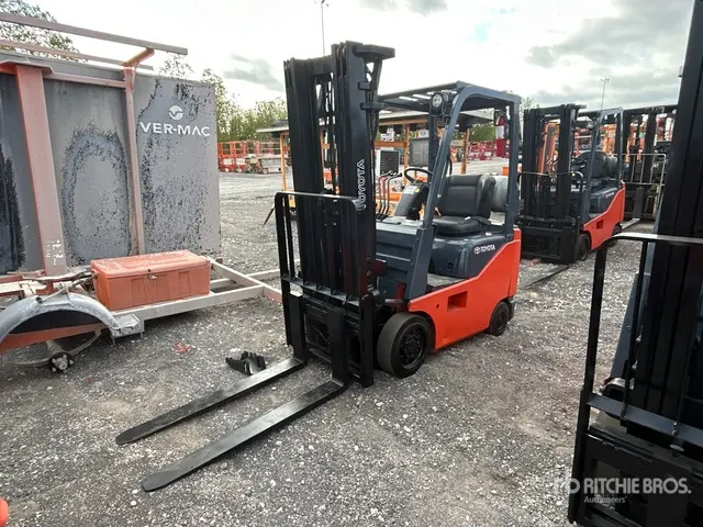 2013 Toyota 8FGCU15 2500 lb Cushion Tire Forklift