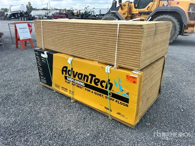 Quantity of (49) 1-1/8-in x 4-ft x 8-ft Southern Yellow Pine Rated Tongue & Groove Sanded OSB Subfloor (Unused)