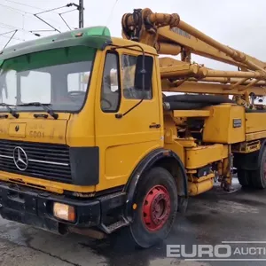 1978 Mercedes-Benz Concrete Pump Truck, Manual Gesrbox, Stabilisers, SCHWING BPL801 Pump, Mixing Bucket (ONLY PART II German Reg. Docs. Available) 