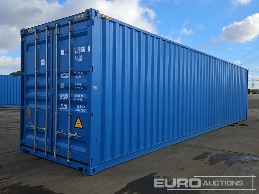 2026 40' x 8' Container, End Door (Cannot Be Reconsigned)